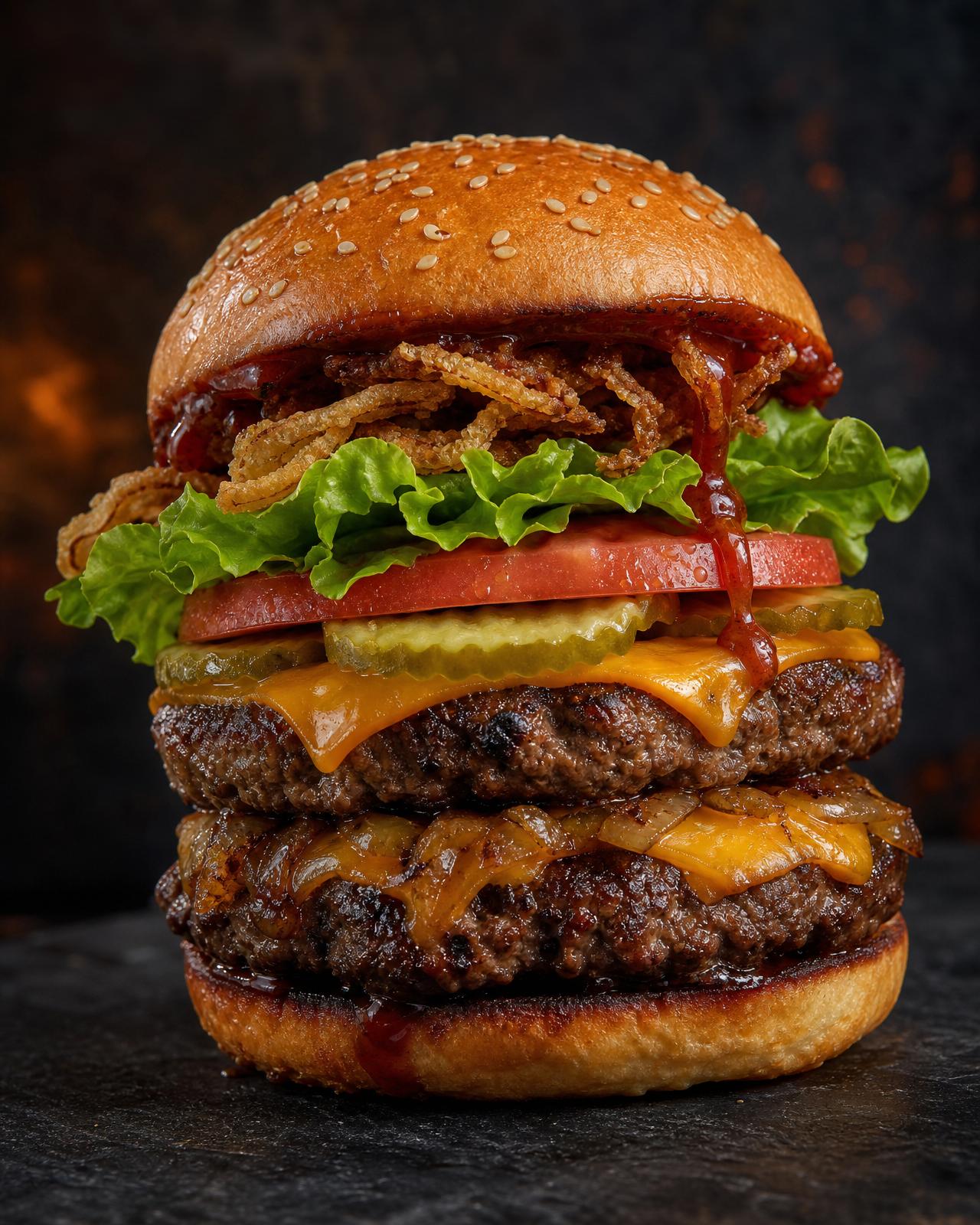 Flame District — Restaurant · Burger